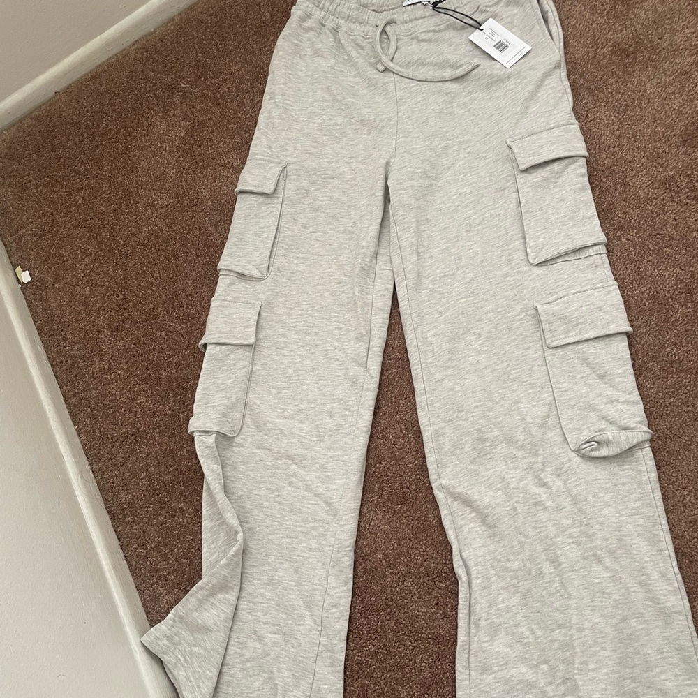 WeWoreWhat Heather Gray Cargo Sweatpants